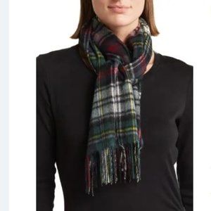 NWT PHENIX Plaid Cashmere Scarf